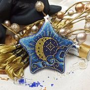 Radiance in the clouds Cross Stitch Ornament Kit.