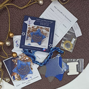 Star of life Cross Stitch Ornament Kit.