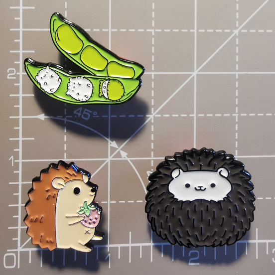 Needle Minder - Cute hedgehog. Strawberry Hedgehog, Hogs in a pea pod.