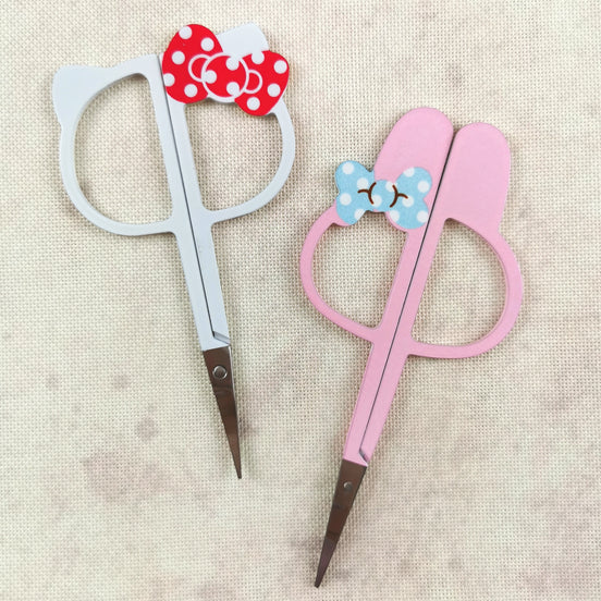 Cute Bunny / Kitty Embroidery Scissors with Cover