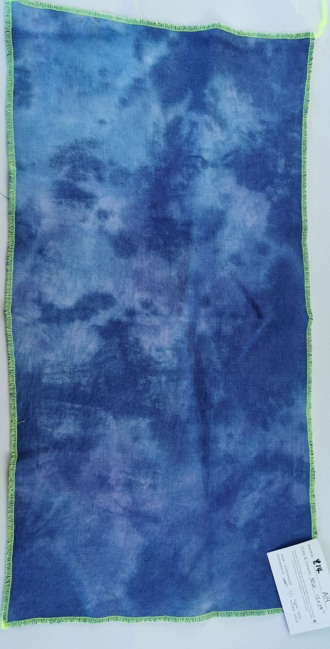 A19 Hand Dyed. 32ct Linen  (12x24")