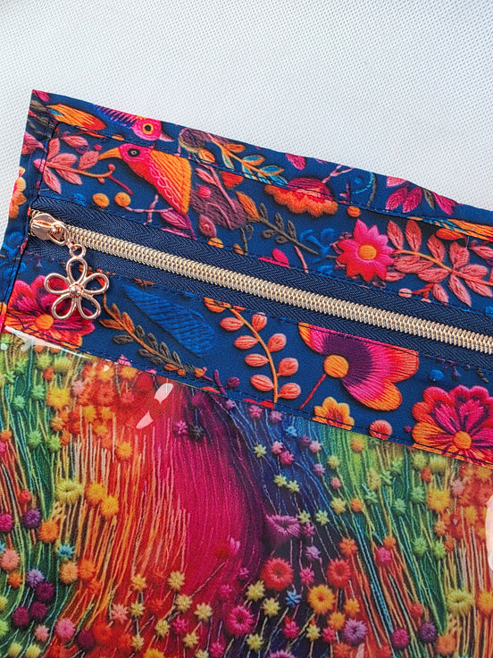 WIP Project Bag - Rainbow Bird