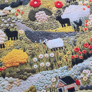 WIP Project Bag - sunflower sheep