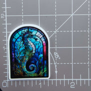 Needle Minder - Stained Glass Seahorse
