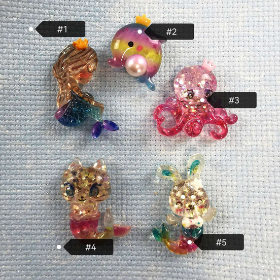Needle Minder - Glitter Mermaid Fatansy Sea Creatures. Dolphin.
