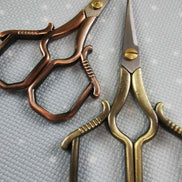 Copper/Gold Squared Embroidery Scissors with Cover
