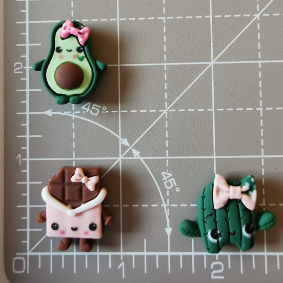 Needle Minder - Kawaii Cuties - Chocolate, Avocado & Cactus