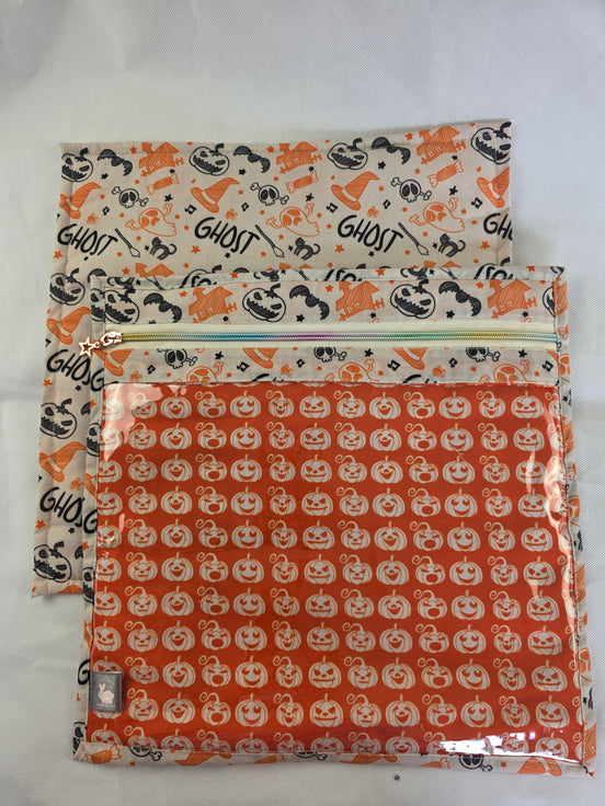 WIP Project Bag - Spooky Pumpkin