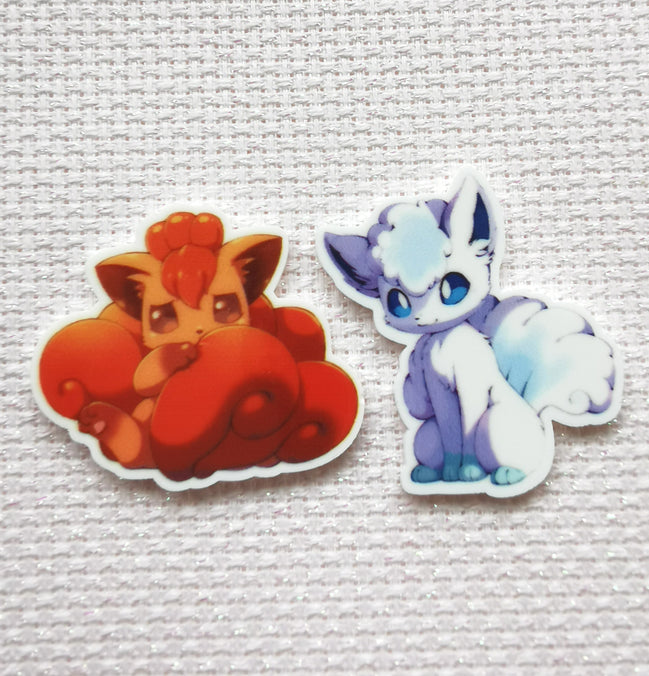 Needle Minder - Pokemon. Vulpix. Fire & Ice forms.