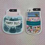 Needle Minder - Happy Cat Pills. Antidepressant Dogs.