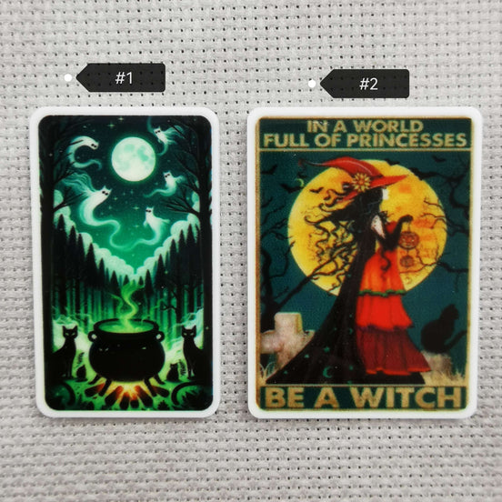 Needle Minder - Cat Ghosts Spooky Cauldron / Be a Witch