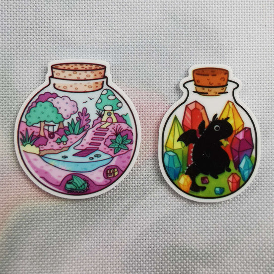 Needle Minder - Gem Dragon Jar, Buried Treasure Dragon Lair Bottle