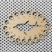 Dolphin Wooden Thread Organiser Floss Sorter.