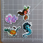 Needle Minder - Summer Girl, Seahorse, Queen Angelfish, Princess Dragon Rider