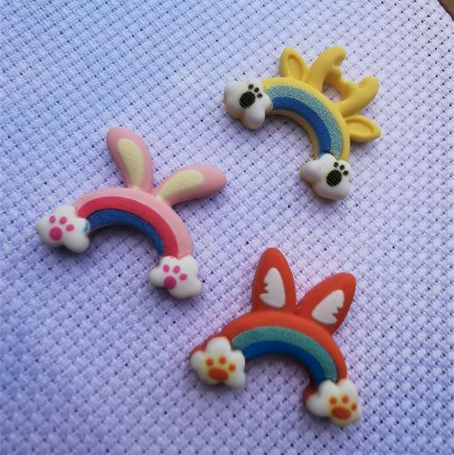 Needle Minder - Mini Rainbow Ears.  Bunny Rabbit, Giraffe, Fox.