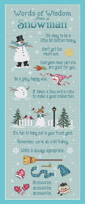 Sue Hillis Designs - Snowman Wisdom