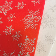 Festive Felt - Glitter Snowflakes (backing fabric / FFO ornaments)