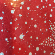 WIP Project Bag - Christmas Fox GLITTER front.