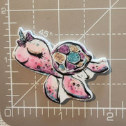 Needle Minder -Rainbow Multicoloured Unicorn Turtle
