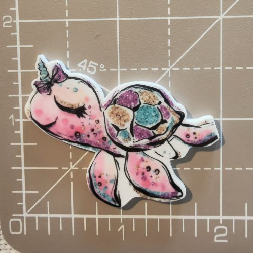 Needle Minder -Rainbow Multicoloured Unicorn Turtle