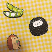 Needle Minder - Cute hedgehog. Strawberry Hedgehog, Hogs in a pea pod.