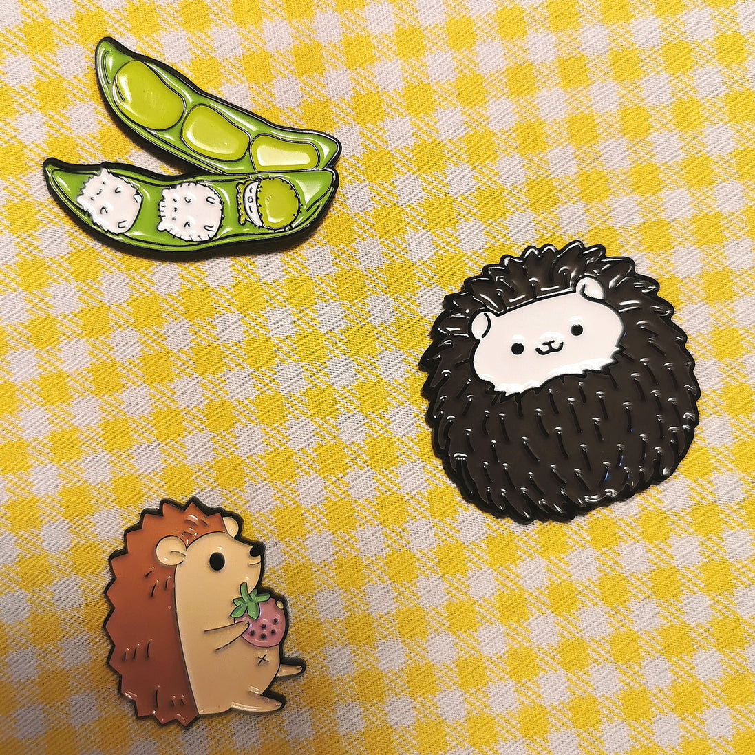 Needle Minder - Cute hedgehog. Strawberry Hedgehog, Hogs in a pea pod.