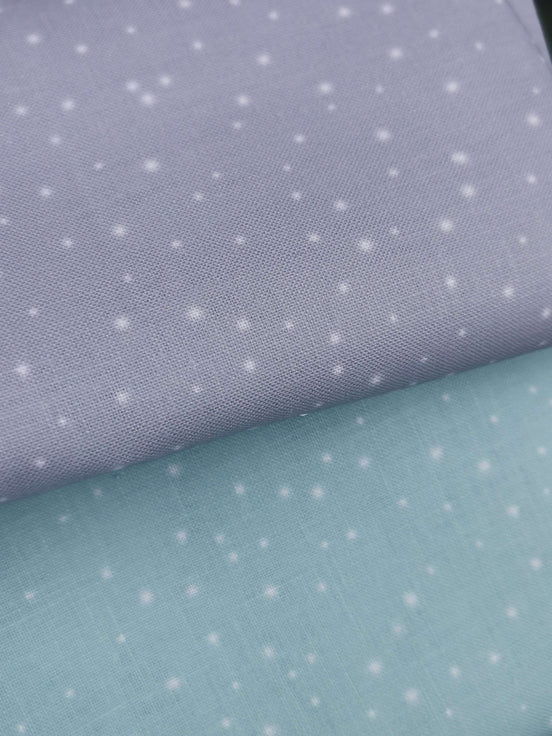 Linen - Ice Flurry / Snow Flurry Grey- (printed)