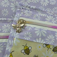 WIP Project Bag - Lilac Bee