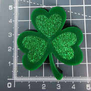 Needle Minder - Luxury Glitter Clover. Lucky