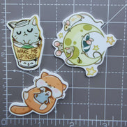 Needle Minder - Cat Coffee, Moon Mice, Penguin Otter Friends.