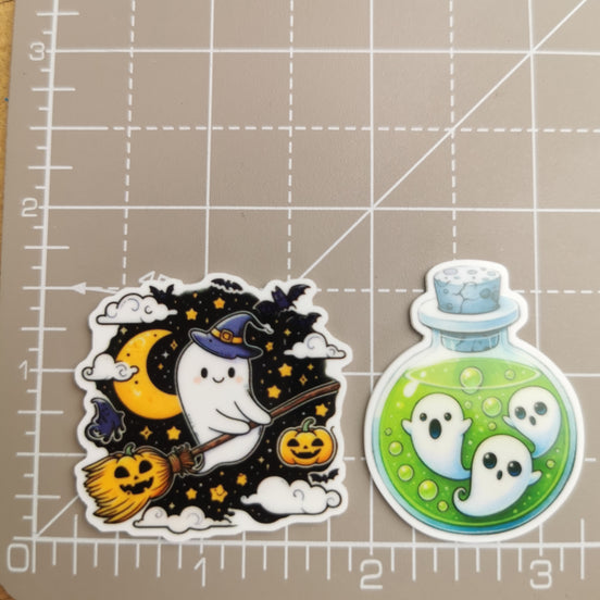 Needle Minder - Bottled Ghosts, Broom Ghost