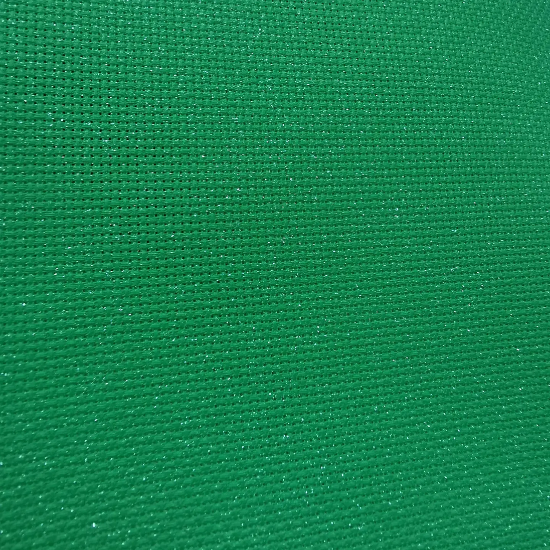 Aida / Evenweave - Solid Colour - Evergreen SPARKLE  - (printed)