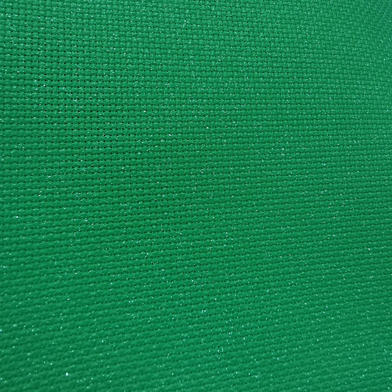 Aida / Evenweave - Solid Colour - Evergreen SPARKLE  - (printed)