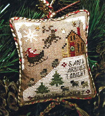 Homespun Elegance -  Santa Arrives Tonight (2009 Ornament) w/embellishment