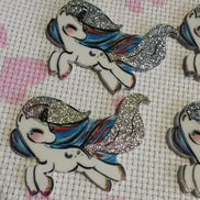 Needle Minder - Glitter Sparkle Rainbow Unicorn.
