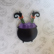 Needle Minder - Halloween. Pumpkin, witch, cat, spider, scarecrow. Spooky.