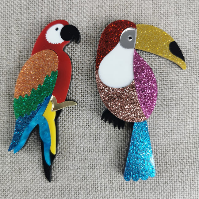 Needle Minder - Luxury Glitter Parrot / Toucan