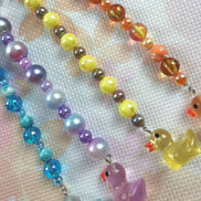 Beaded Scissor Keep. Rubber Duckie