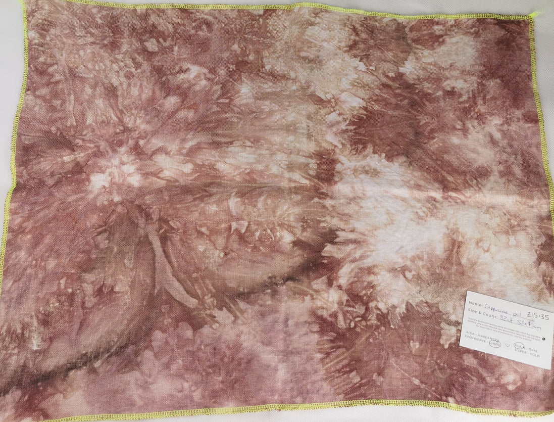 SS 'Cappucino'. Hand Dyed. 32ct Linen.