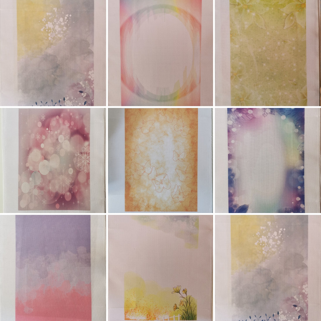 Aida / Evenweave - "FRAME" prints -  Various Designs (printed)