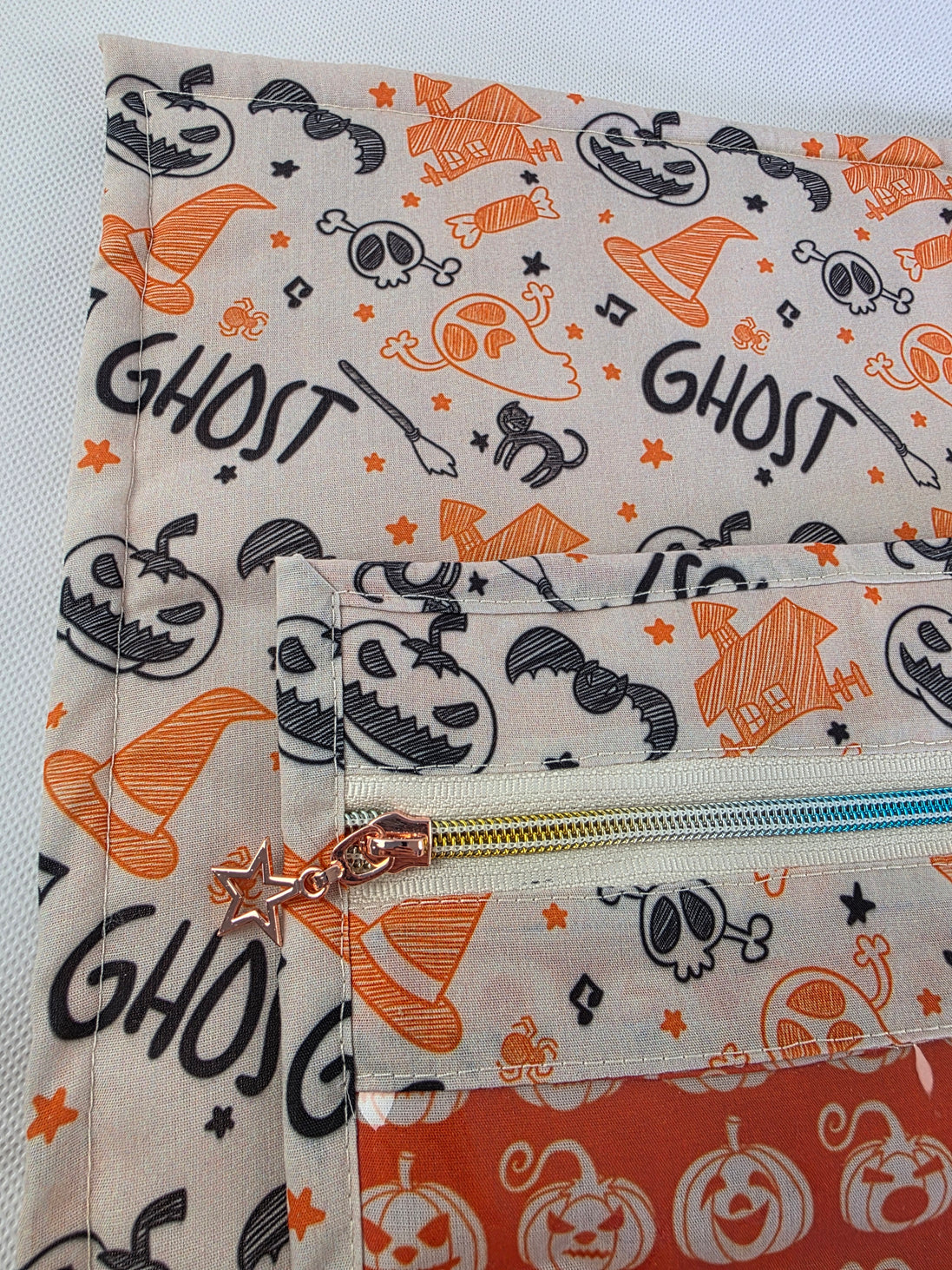 WIP Project Bag - Spooky Pumpkin