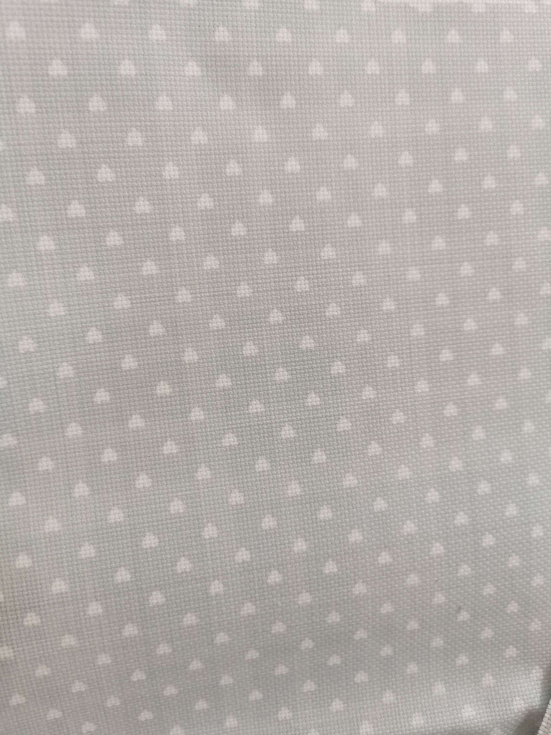 Aida / Evenweave - Gingham Hearts - (printed)