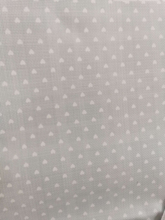 Aida / Evenweave - Gingham Hearts - (printed)
