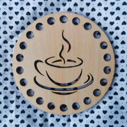 Coffee Wooden Thread Organiser Floss Sorter.