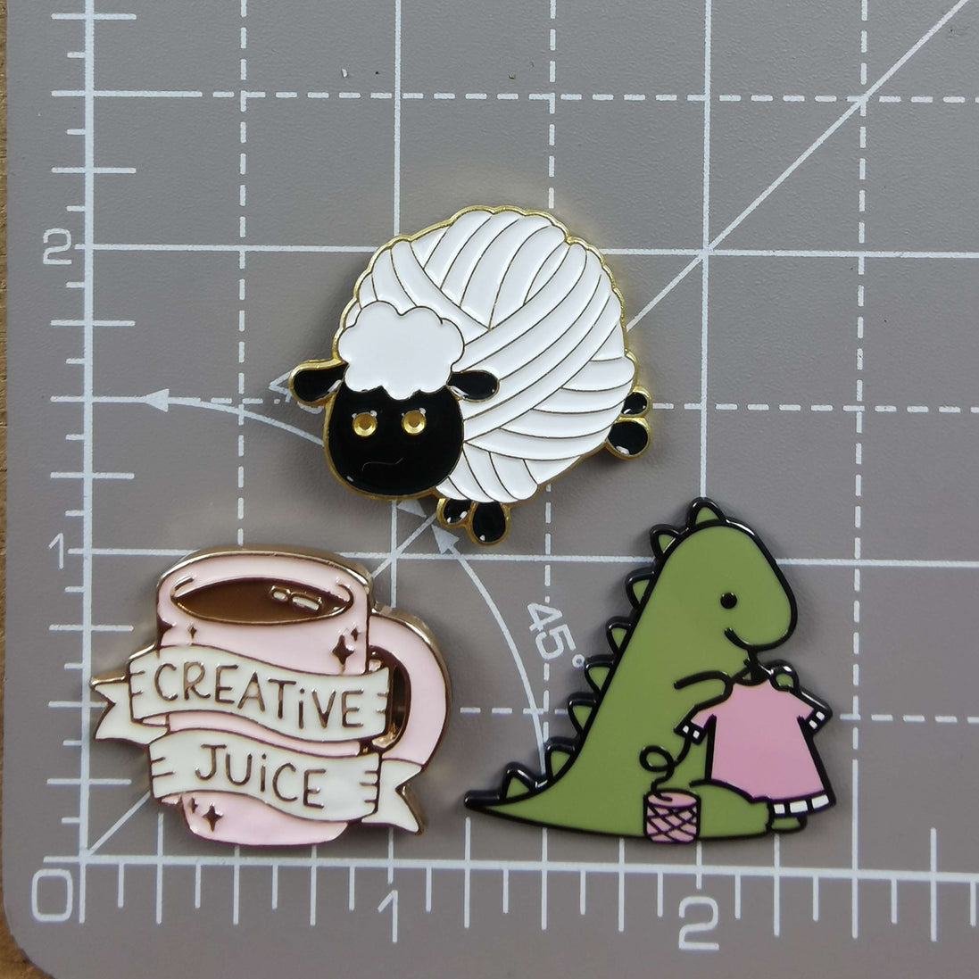 Needle Minder - Creative Juice, Yarn Sheep, Knitting Dino