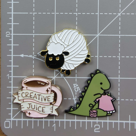 Needle Minder - Creative Juice, Yarn Sheep, Knitting Dino