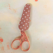 Stork Embroidery Scissors with Cover