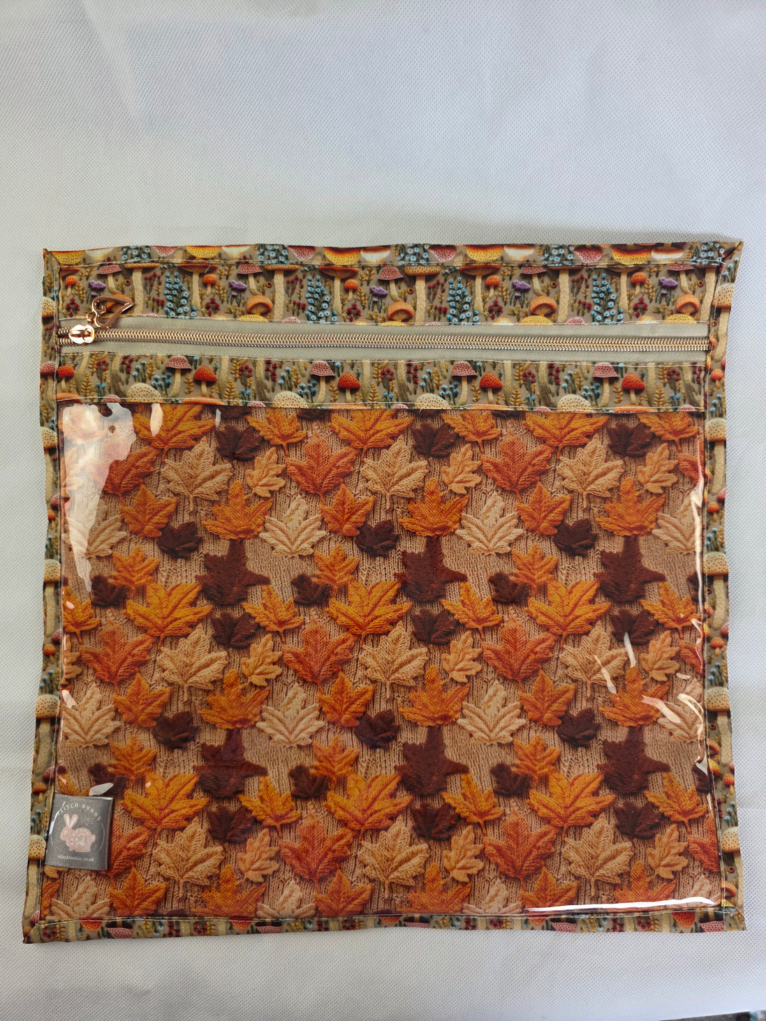 WIP Project Bag - Autumn Toadstools