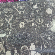 WIP Project Bag - Haunted Mansion GLITTER front