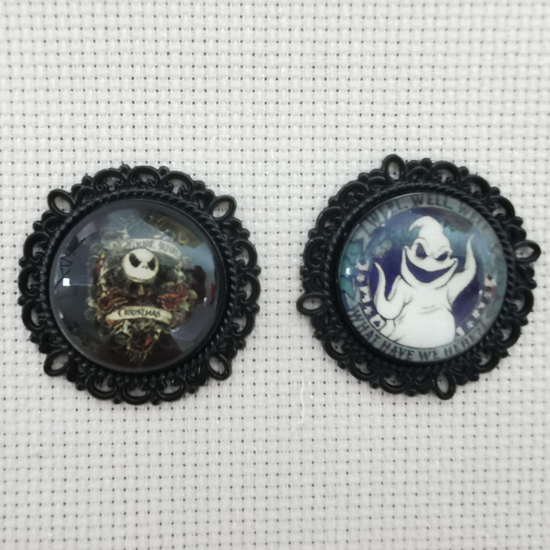 Needle Minder - Oogie & Pumpkin King Gothic. Nightmare Christmas. Halloween.